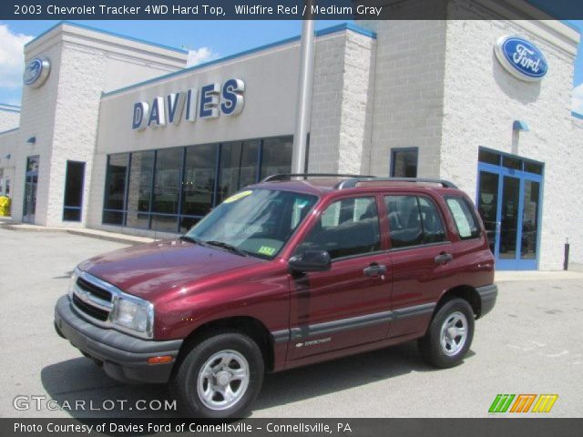 2003 Chevrolet Tracker 4WD Hard Top in Wildfire Red