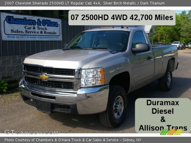 2007 Chevrolet Silverado 2500HD LT Regular Cab 4x4 in Silver Birch Metallic