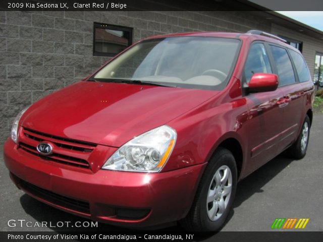 2009 Kia Sedona LX in Claret Red
