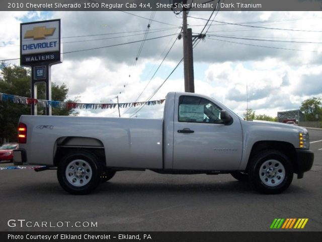 2010 Chevrolet Silverado 1500 Regular Cab 4x4 in Sheer Silver Metallic