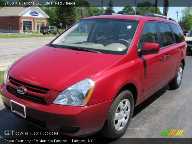 2009 Kia Sedona LX in Claret Red