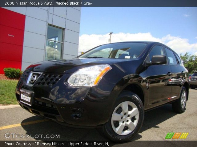 2008 Nissan Rogue S AWD in Wicked Black