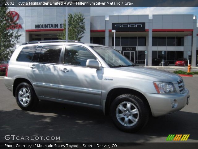 2002 Toyota Highlander Limited 4WD in Millennium Silver Metallic