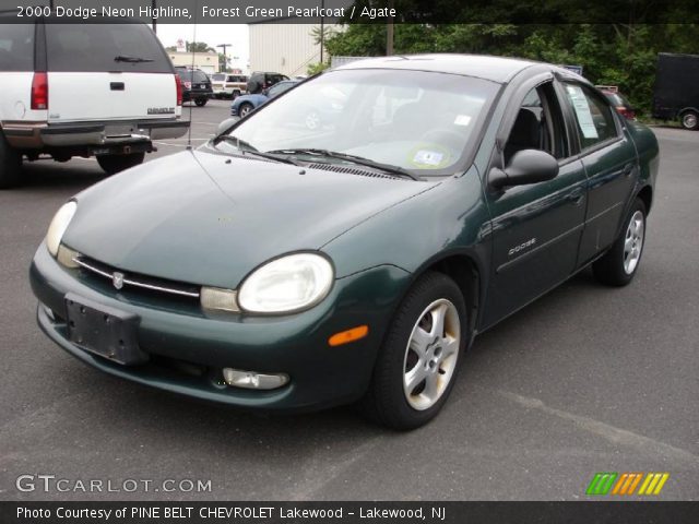 2000 Dodge Neon Highline in Forest Green Pearlcoat