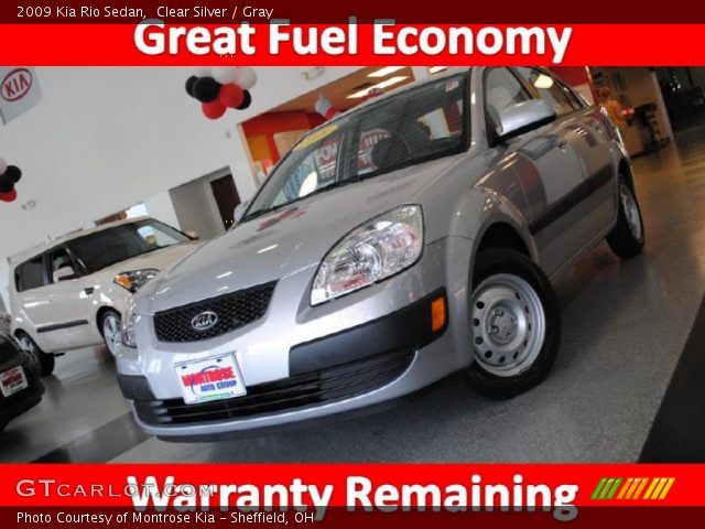 2009 Kia Rio Sedan in Clear Silver