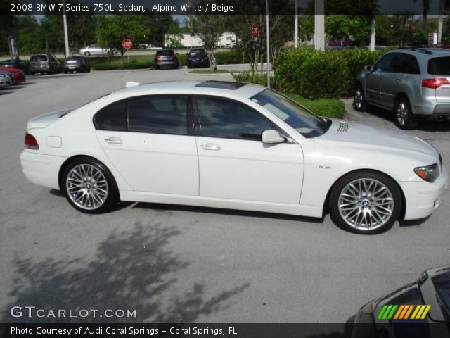 2008 Bmw 750li white #6