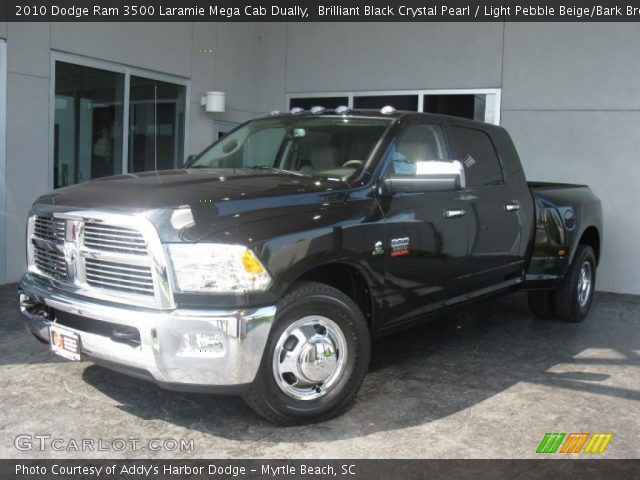 2010 Dodge Ram 3500 Laramie Mega Cab Dually in Brilliant Black Crystal Pearl