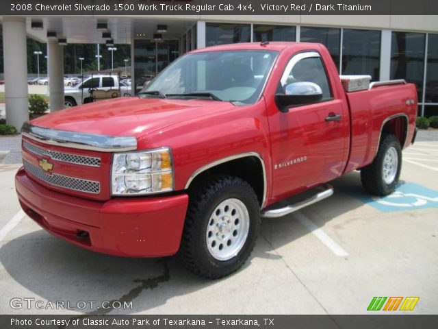 2008 Chevrolet Silverado 1500 Work Truck Regular Cab 4x4 in Victory Red