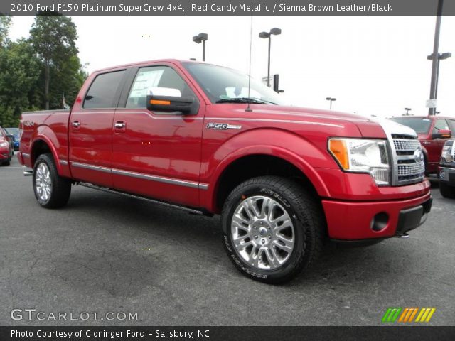 2010 Ford F150 Platinum SuperCrew 4x4 in Red Candy Metallic