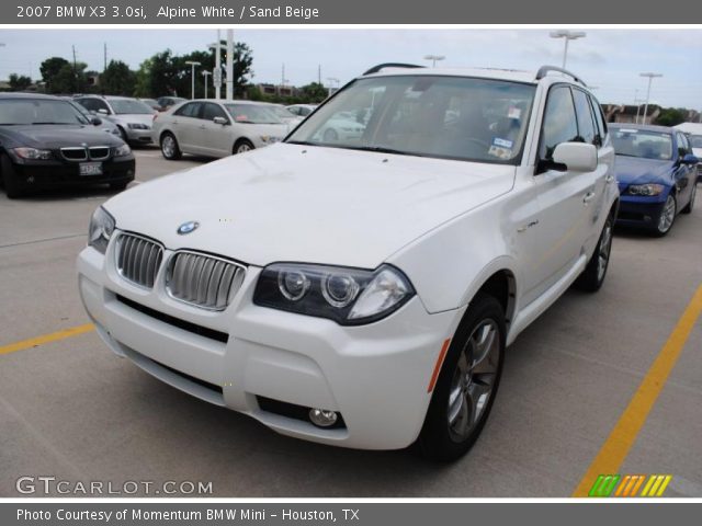 2007 BMW X3 3.0si in Alpine White
