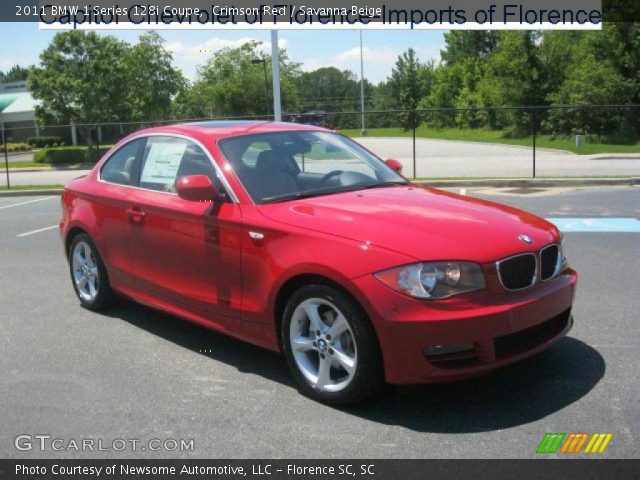 2011 BMW 1 Series 128i Coupe in Crimson Red