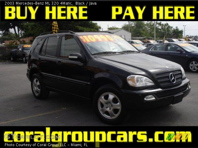 2003 Mercedes-Benz ML 320 4Matic in Black