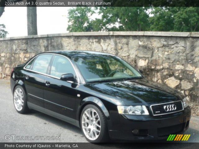2003 Audi A4 3.0 quattro Sedan in Brilliant Black