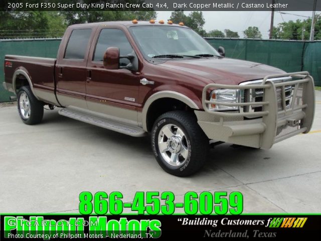2005 Ford F350 Super Duty King Ranch Crew Cab 4x4 in Dark Copper Metallic