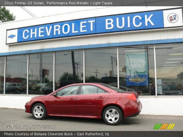 2010 Pontiac G6 Sedan in Performance Red Metallic