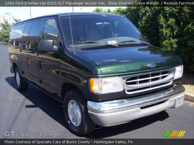 1999 Ford E Series Van E150 XLT Passenger Access Van in Deep Emerald Green Metallic
