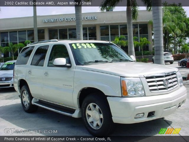2002 Cadillac Escalade AWD in Aspen White