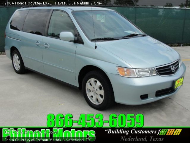 2004 Honda Odyssey EX-L in Havasu Blue Metallic