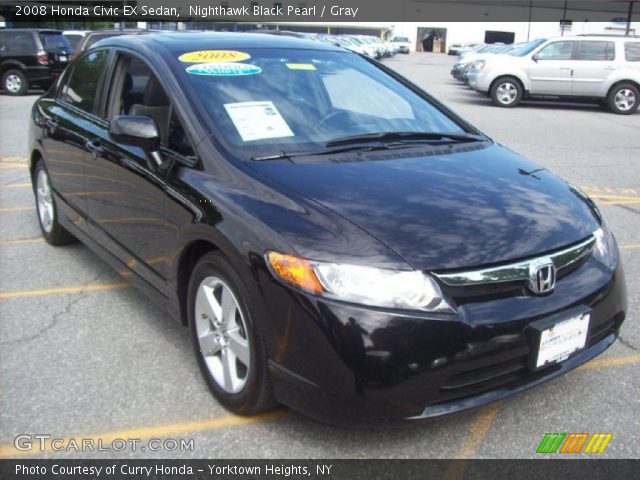 2008 Honda Civic EX Sedan in Nighthawk Black Pearl