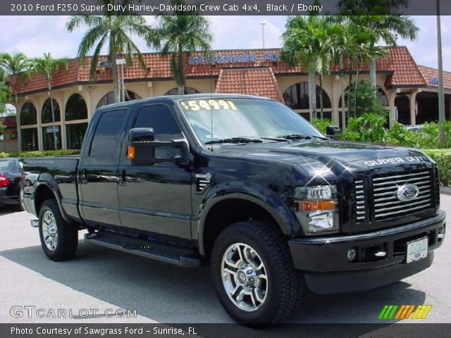 Black 2010 Ford F250 Super Duty Harley Davidson Crew Cab