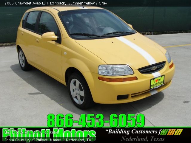 2005 Chevrolet Aveo LS Hatchback in Summer Yellow