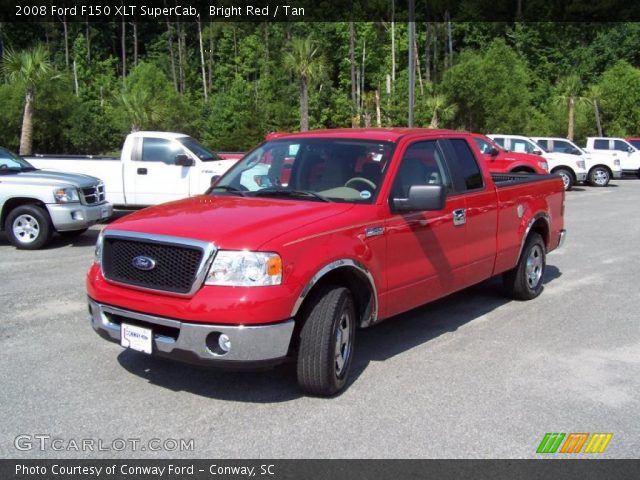 2008 Ford F150 XLT SuperCab in Bright Red
