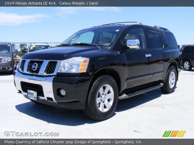 2004 Nissan Armada LE 4x4 in Galaxy Metallic