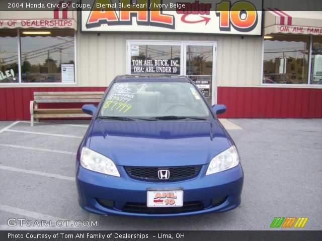 2004 Honda Civic EX Coupe in Eternal Blue Pearl