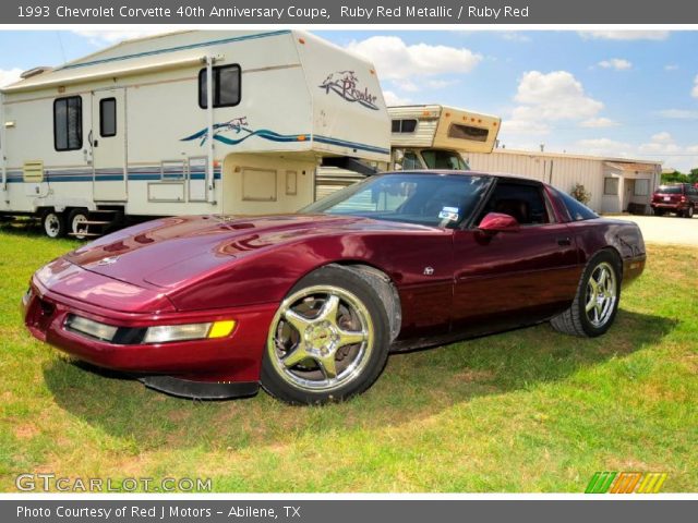 1993 Chevrolet Corvette 40th Anniversary Coupe in Ruby Red Metallic