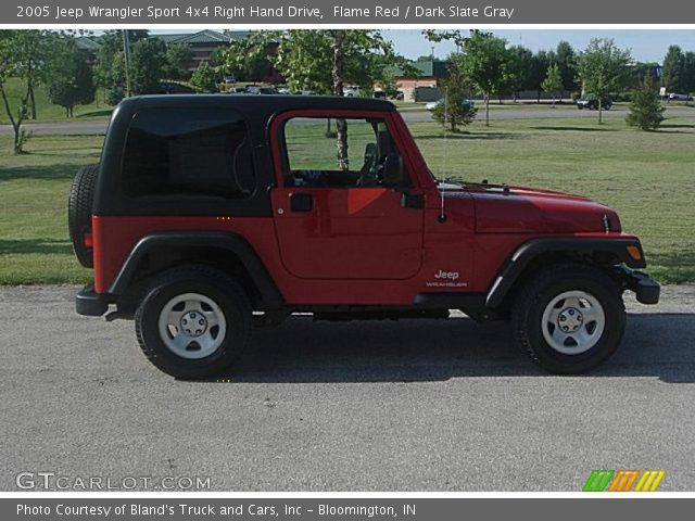 2005 Jeep Wrangler Sport 4x4 Right Hand Drive in Flame Red
