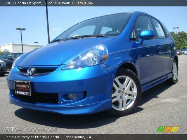 2008 Honda Fit Sport in Vivid Blue Pearl