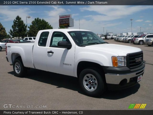 2010 GMC Sierra 1500 Extended Cab 4x4 in Summit White