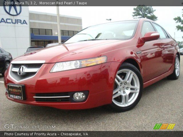 2008 Acura TL 3.2 in Moroccan Red Pearl