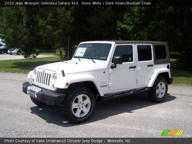 2010 Jeep Wrangler Unlimited Sahara 4x4 in Stone White