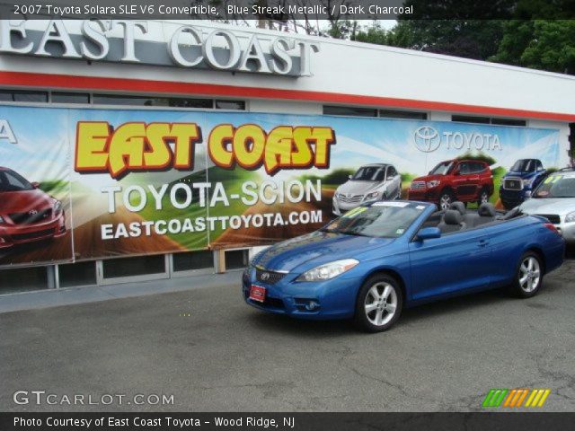 2007 Toyota Solara SLE V6 Convertible in Blue Streak Metallic