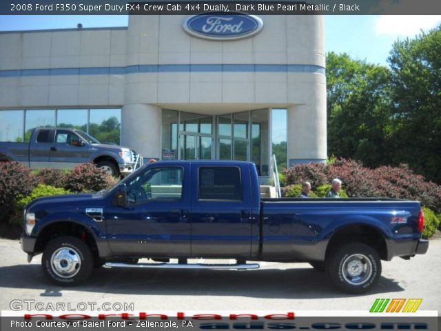 2008 Ford F350 Super Duty FX4 Crew Cab 4x4 Dually in Dark Blue Pearl Metallic