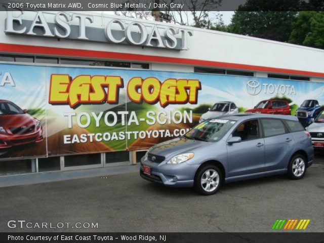 2006 Toyota Matrix AWD in Cosmic Blue Metallic