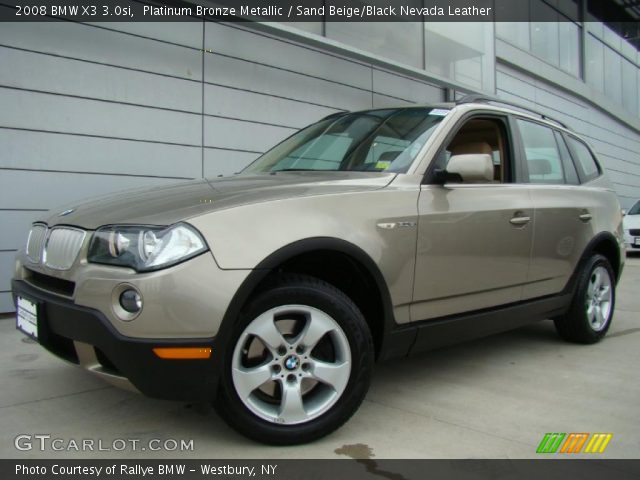 2008 BMW X3 3.0si in Platinum Bronze Metallic