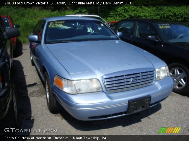 2000 Ford Crown Victoria LX Sedan in Light Blue Metallic