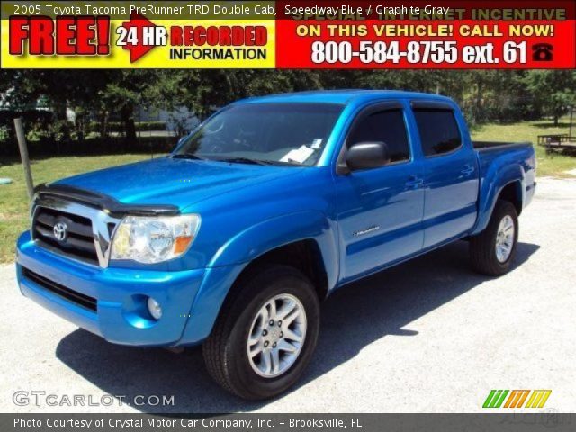 2005 Toyota Tacoma PreRunner TRD Double Cab in Speedway Blue