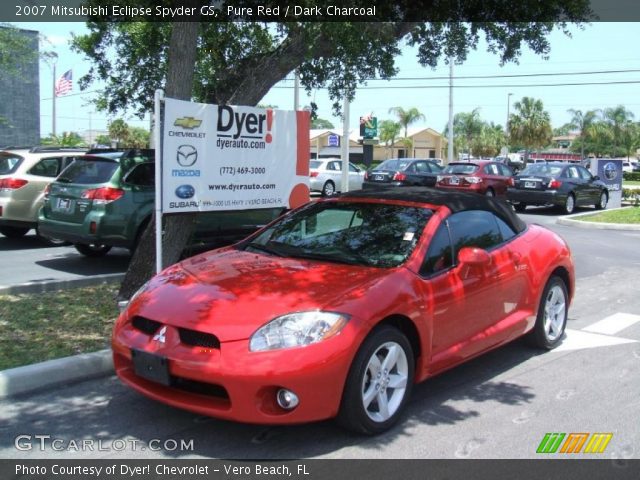 2007 Mitsubishi Eclipse Spyder GS in Pure Red