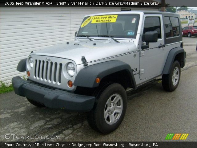 2009 Jeep Wrangler X 4x4 in Bright Silver Metallic