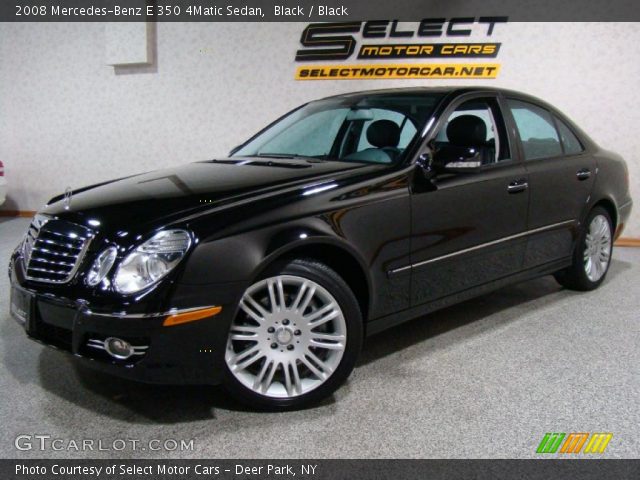 2008 Mercedes-Benz E 350 4Matic Sedan in Black