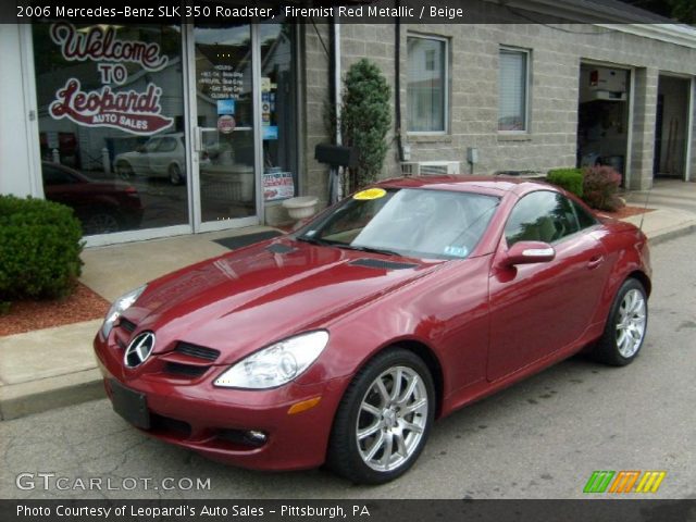 2006 Mercedes-Benz SLK 350 Roadster in Firemist Red Metallic