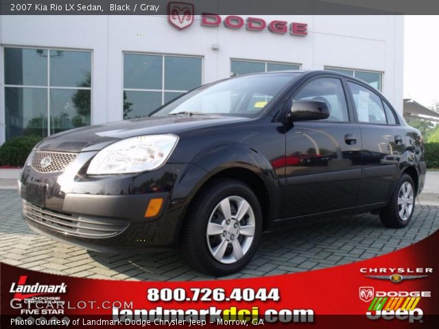 2007 Kia Rio LX Sedan in Black