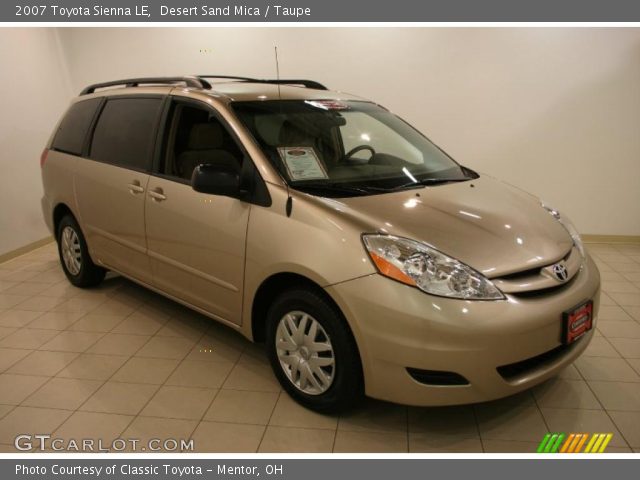 2007 Toyota Sienna LE in Desert Sand Mica