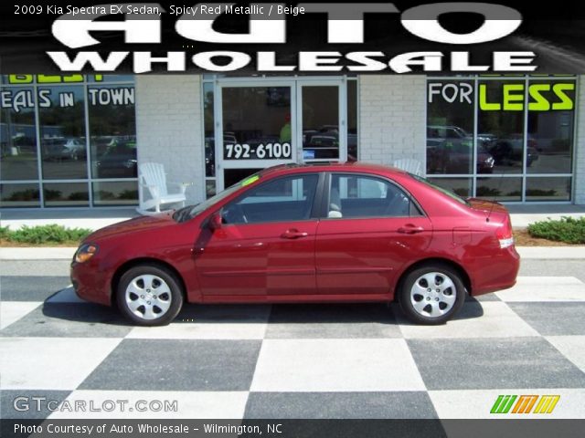 2009 Kia Spectra EX Sedan in Spicy Red Metallic