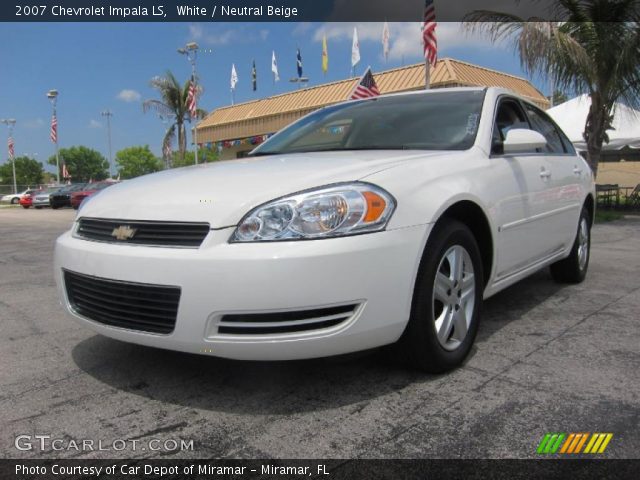 2007 Chevrolet Impala LS in White