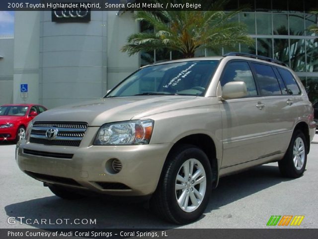 2006 Toyota Highlander Hybrid in Sonora Gold Metallic