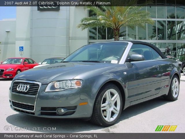 2007 Audi A4 2.0T Cabriolet in Dolphin Gray Metallic